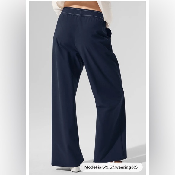 ALO Suit Up Navy Women's Trousers - Picture 2 of 12